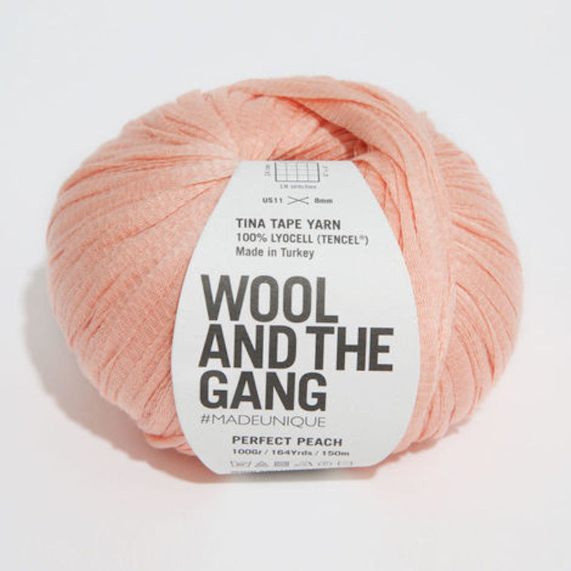 Tina Tape Yarn in Perfect Peach